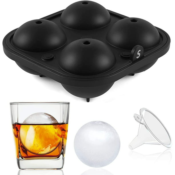 ICE Balls Maker Round Sphere Tray Mold Cube Whiskey Ball Cocktails Silicone